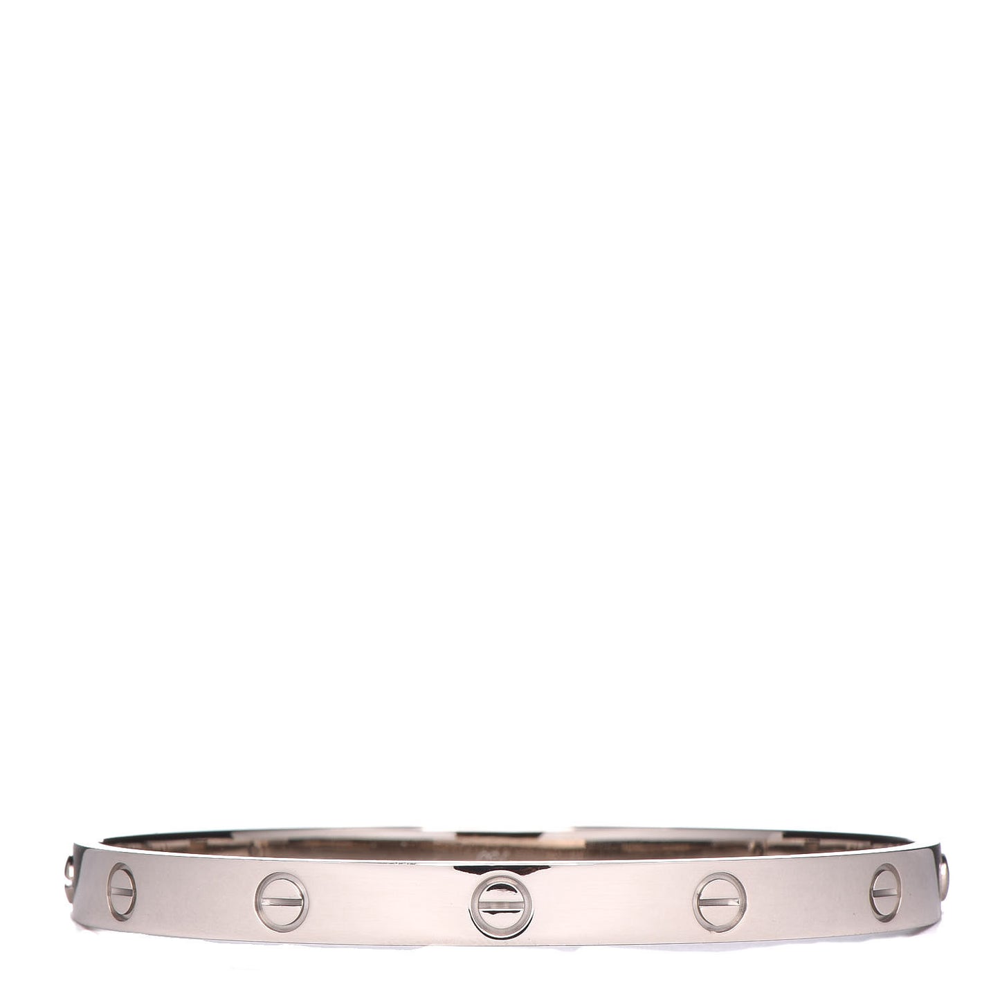 18K White Gold LOVE Bracelet 20