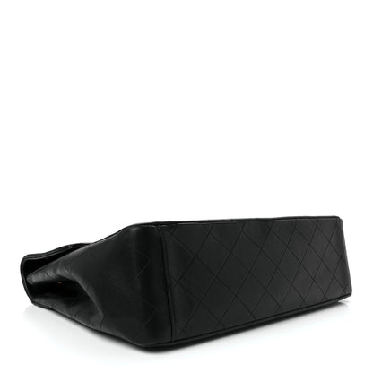 Chanel Lambskin Quilted XL Jumbo Single Flap Black 4 of 12