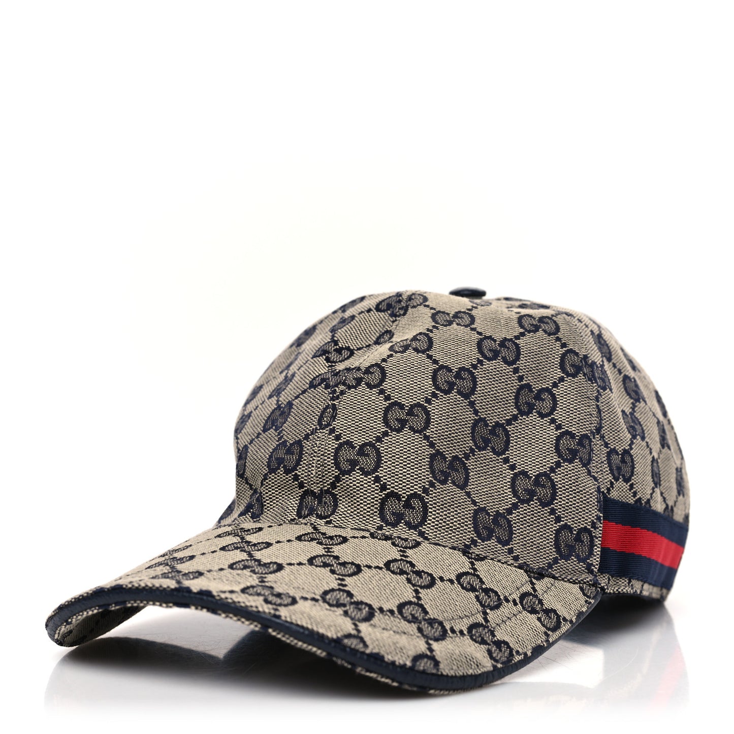Monogram Web Baseball Hat L Beige Blue