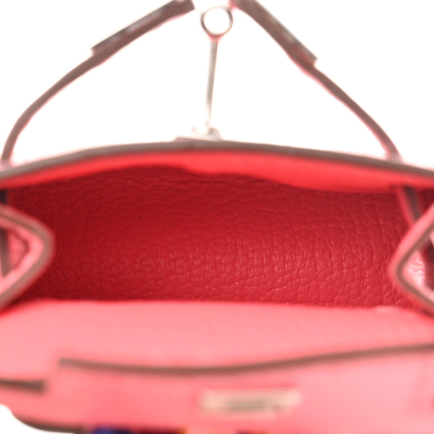 Tadelakt Mini Kelly Twilly Bag Charm Rose Lipstick