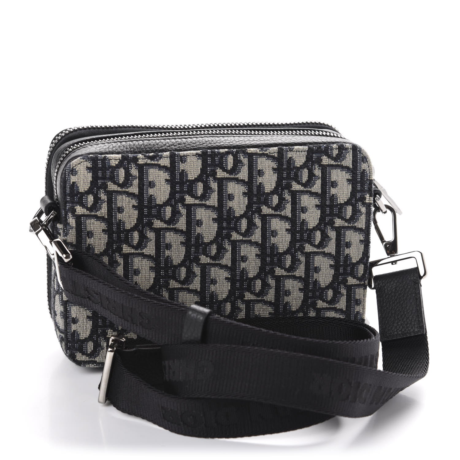 Christian Dior Oblique Pouch Navy Blue 4 of 13