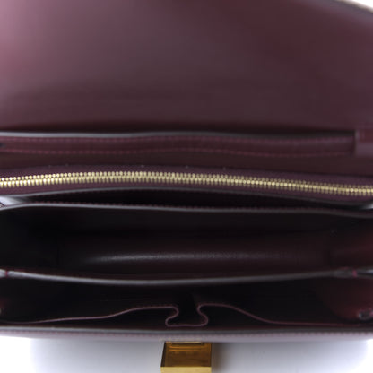 Celine Box Calfskin Medium Classic Box Flap Bag Burgundy 5 of 9
