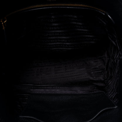Prada Vitello Daino Pocket Shopping Tote Black 4 of 4