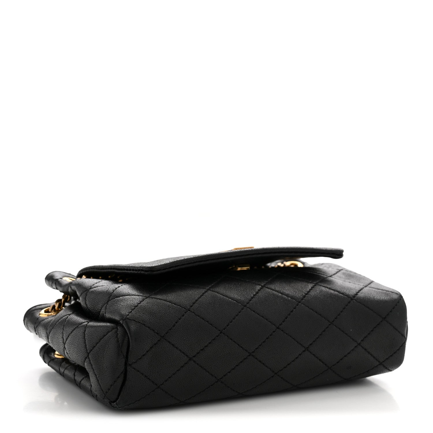 Saint Laurent Lambskin Quilted Monogram Mini Nolita Black 4 of 10