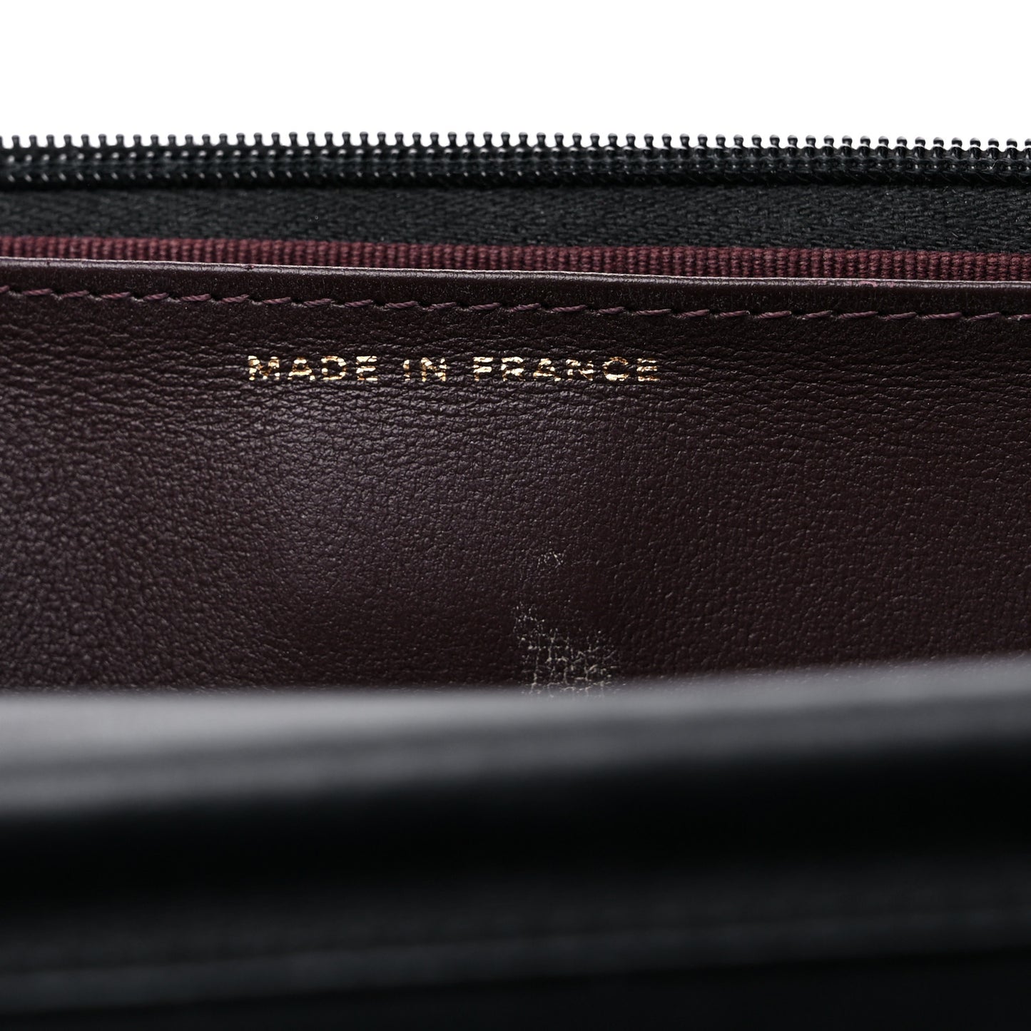 Lambskin Quilted Wallet On Chain WOC Black
