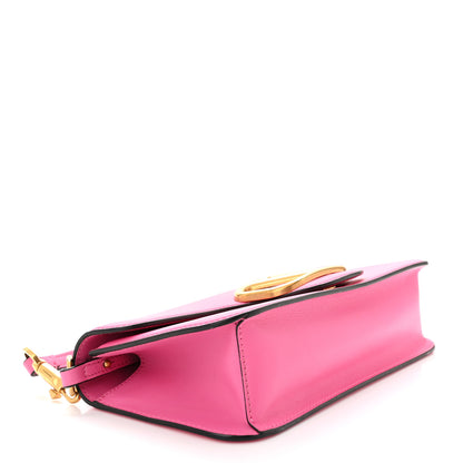 Valentino Garavani Calfskin Vlogo Loco Shoulder Bag Feminine Pink 4 of 10
