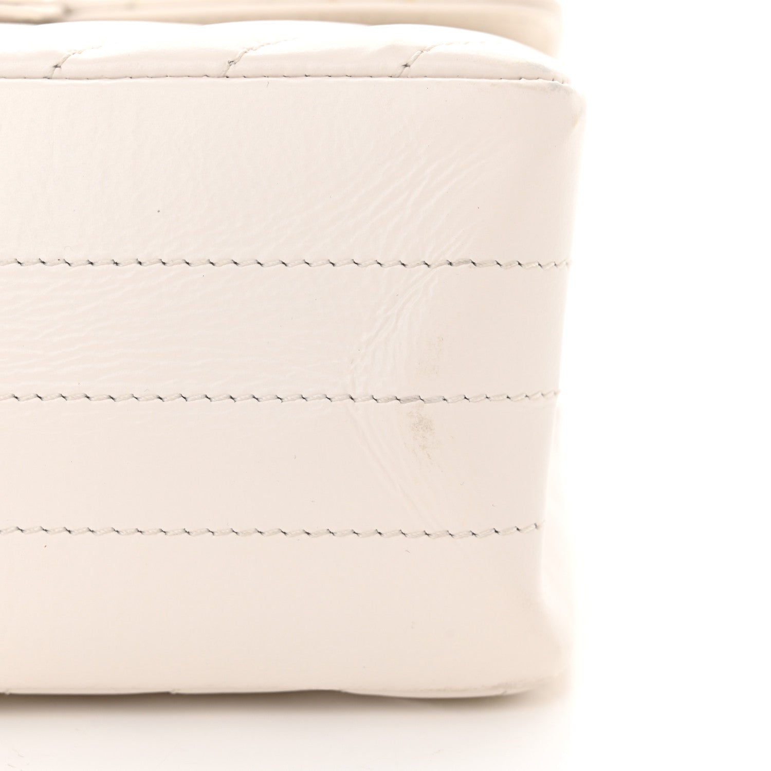 Chanel Aged Calfskin Chevron Quilted 2.55 Reissue Mini Flap White 11 of 13