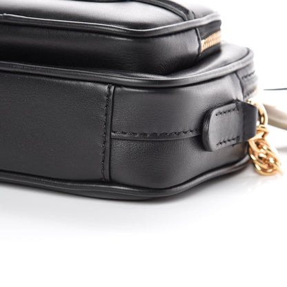 Burberry Smooth Calfskin 1983 Knight Check Link Camera Bag Black 6 of 9