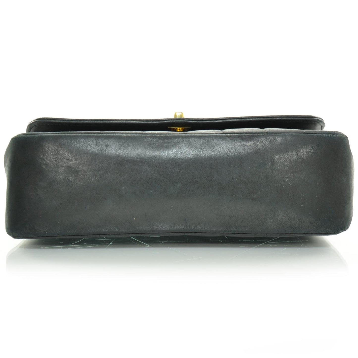 Lambskin Quilted Small Flap Black GHW
