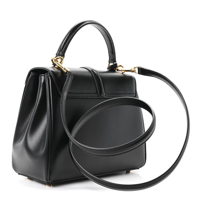 Celine Satinated Calfskin Mini 16 Top Handle Bag Black 3 of 10