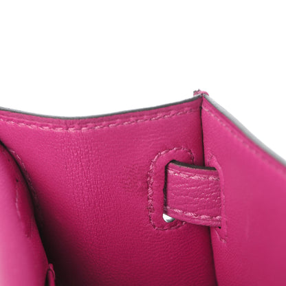 Hermes Chevre Mysore Mini Kelly Sellier 20 Rose Pourpre 16 of 27
