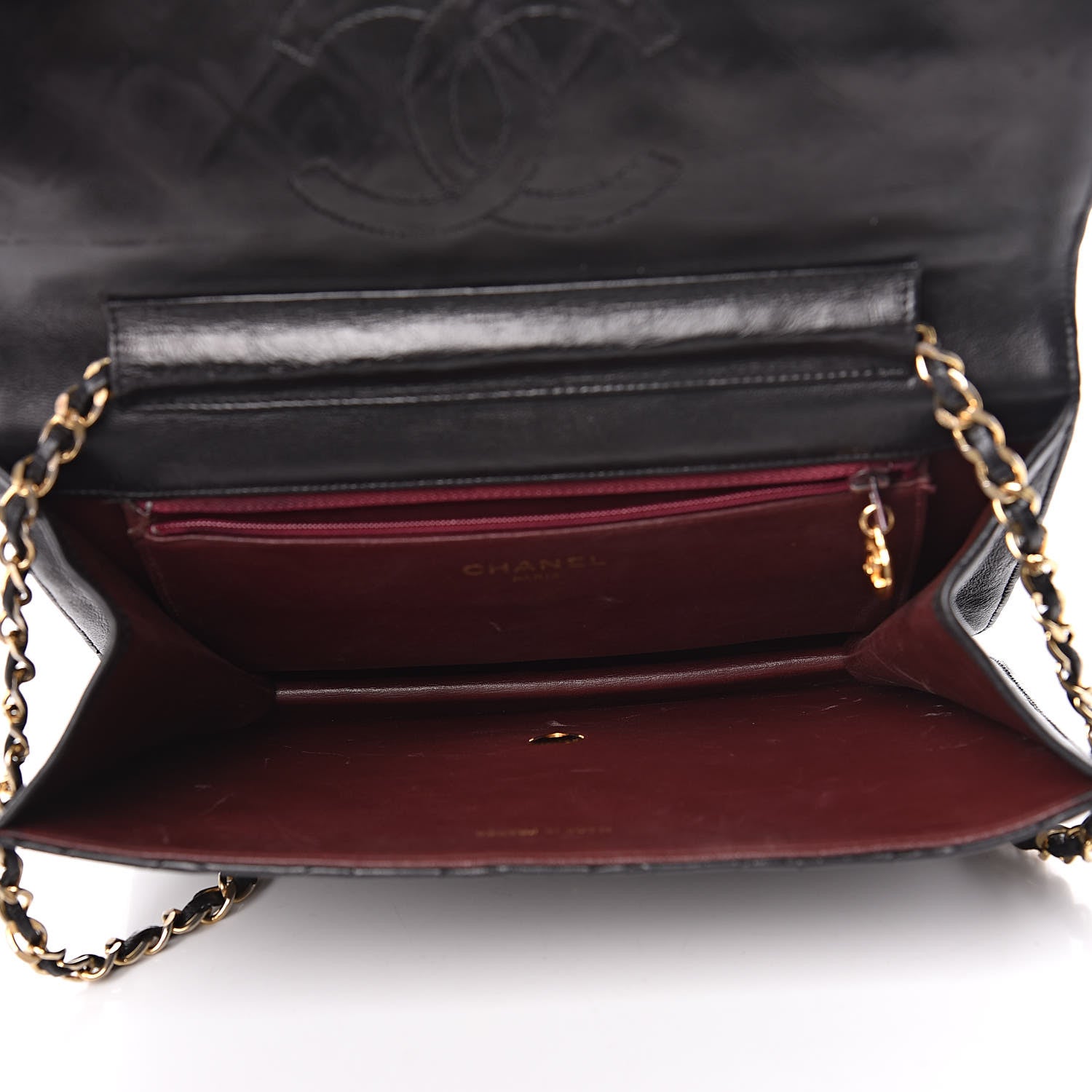 Chanel Lambskin Quilted Medium Single Flap Black 7 of 21