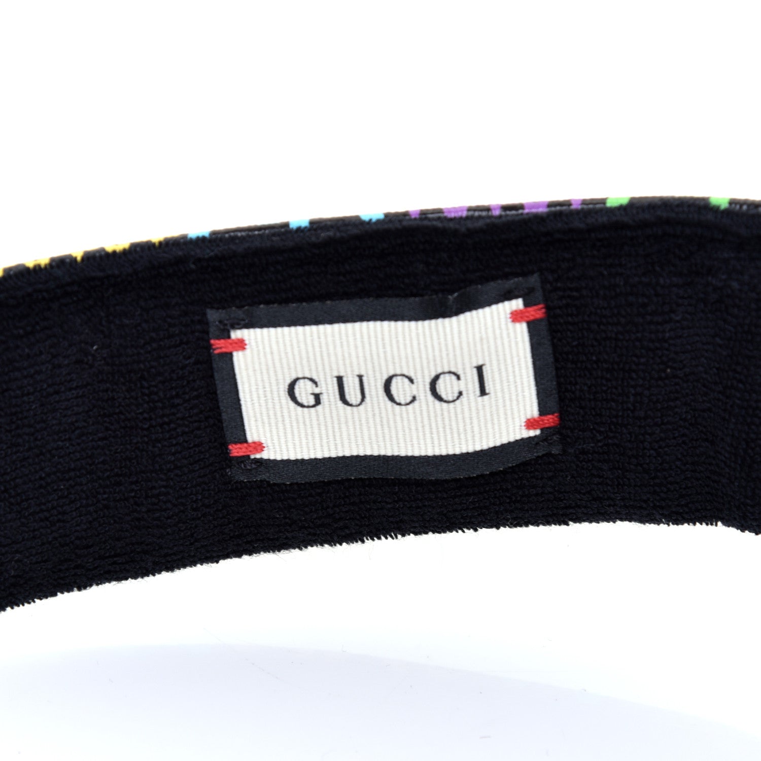 Gucci GG Supreme Monogram Psychedelic Izzy Visor L Black Multicolor 7 of 8