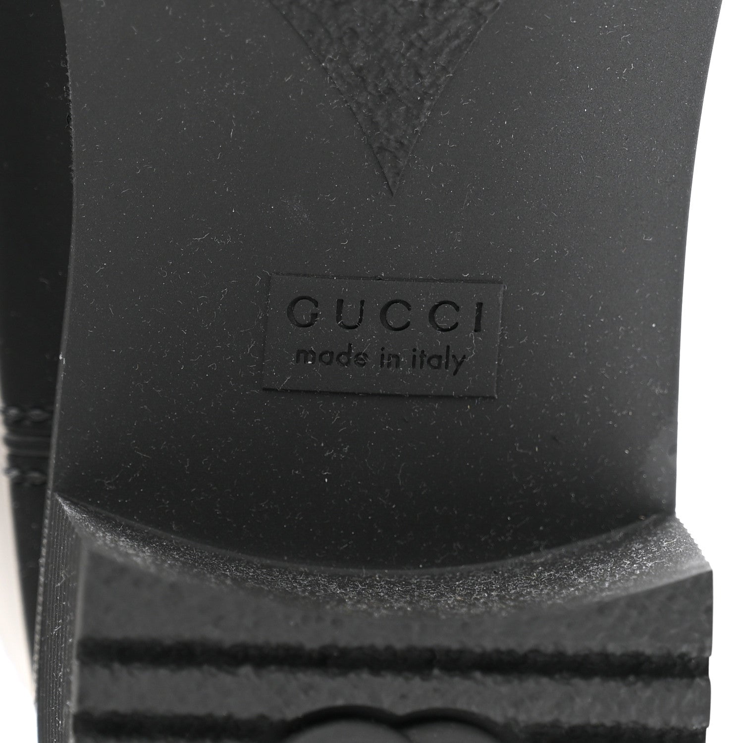 Gucci Rubber Double G Womens Rain Boots 39 Black 7 of 11