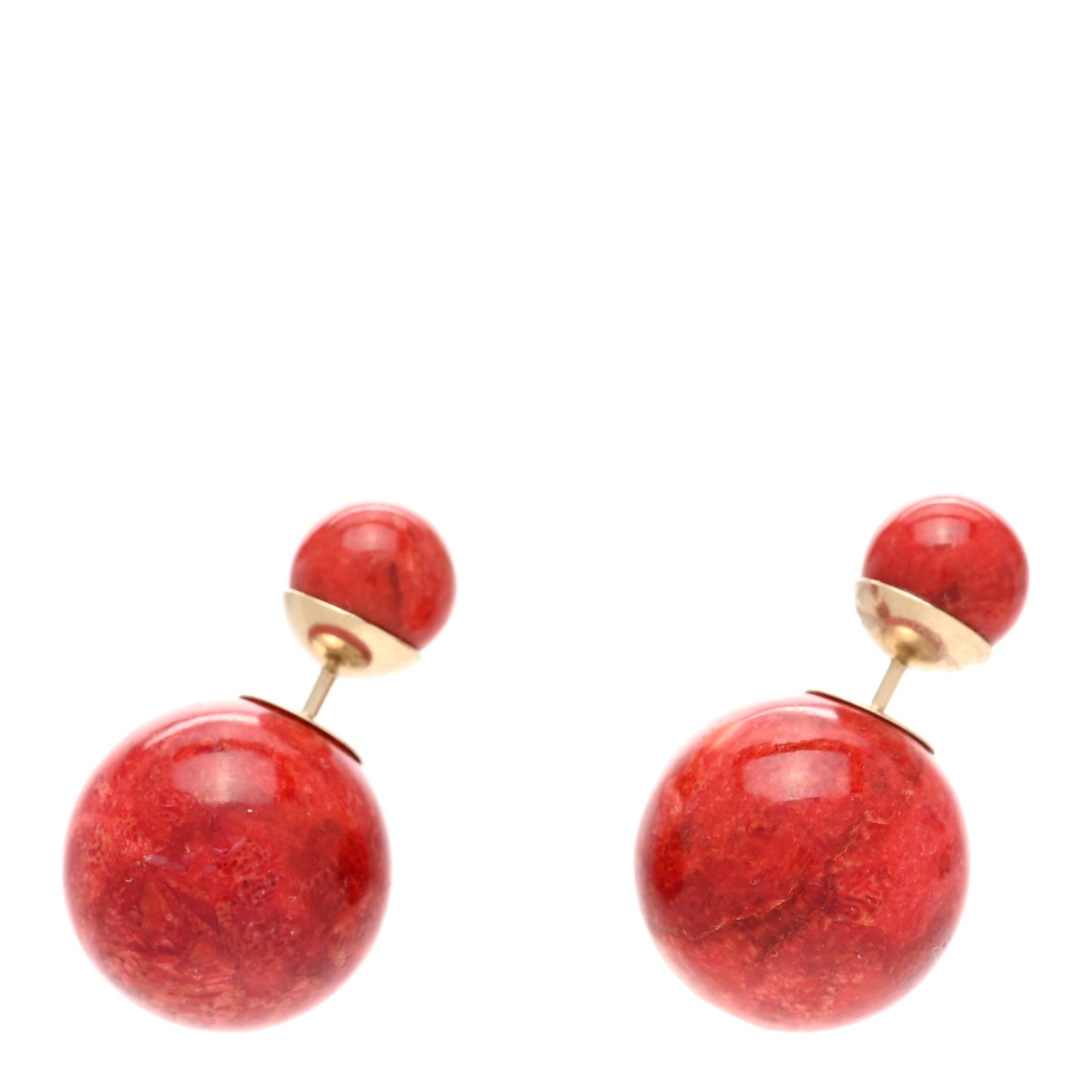 Mise En Dior Tribal Earrings Red