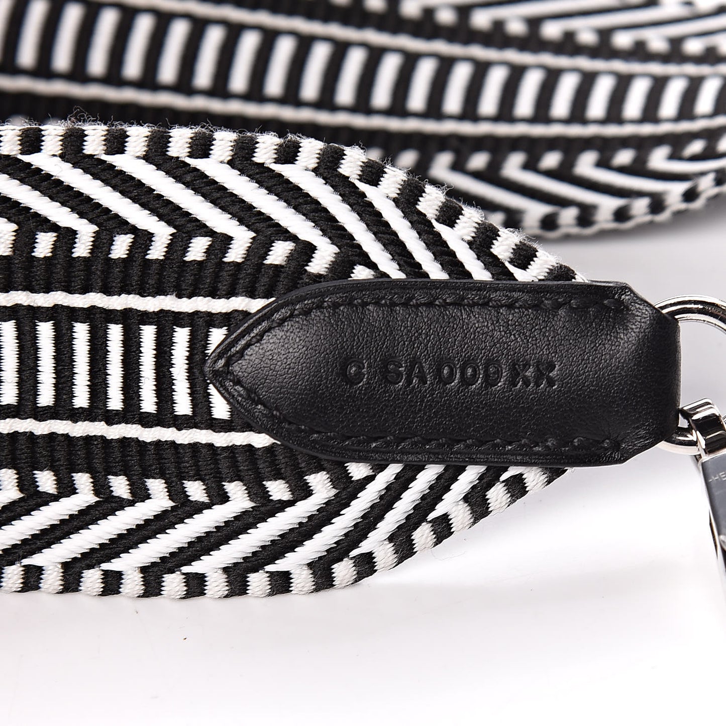 Toile Swift 50mm Sangle Cavale Shoulder Strap Black Ecru