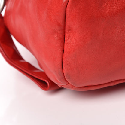 MCM Lambskin Tumbler Backpack Red 11 of 14