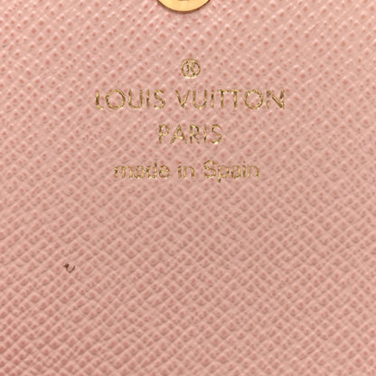 Louis Vuitton Damier Ebene Sarah Wallet NM Rose Ballerine 6 of 9