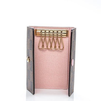 Louis Vuitton Damier Ebene Multicles 6 Key Holder Rose Ballerine 5 of 6