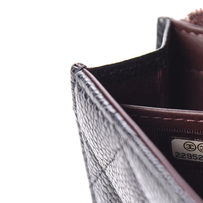 Chanel Caviar Quilted Large Gusset Flap Wallet Black 9 of 10