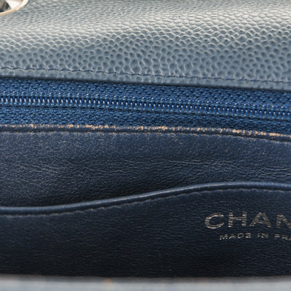 Chanel Caviar Quilted Jumbo Single Flap Blue 7 of 9