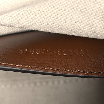 Gucci GG Supreme Monogram Web Mini Horsebit 1955 Shoulder Bag Beige Brown Sugar 7 of 10