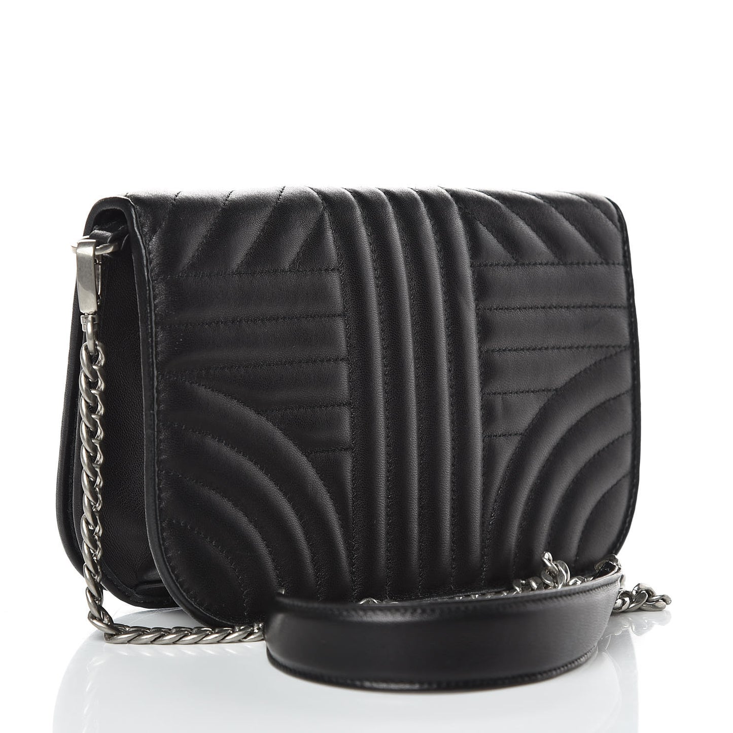 Nappa Impunture Small Diagramme Crossbody Bag Nero Black