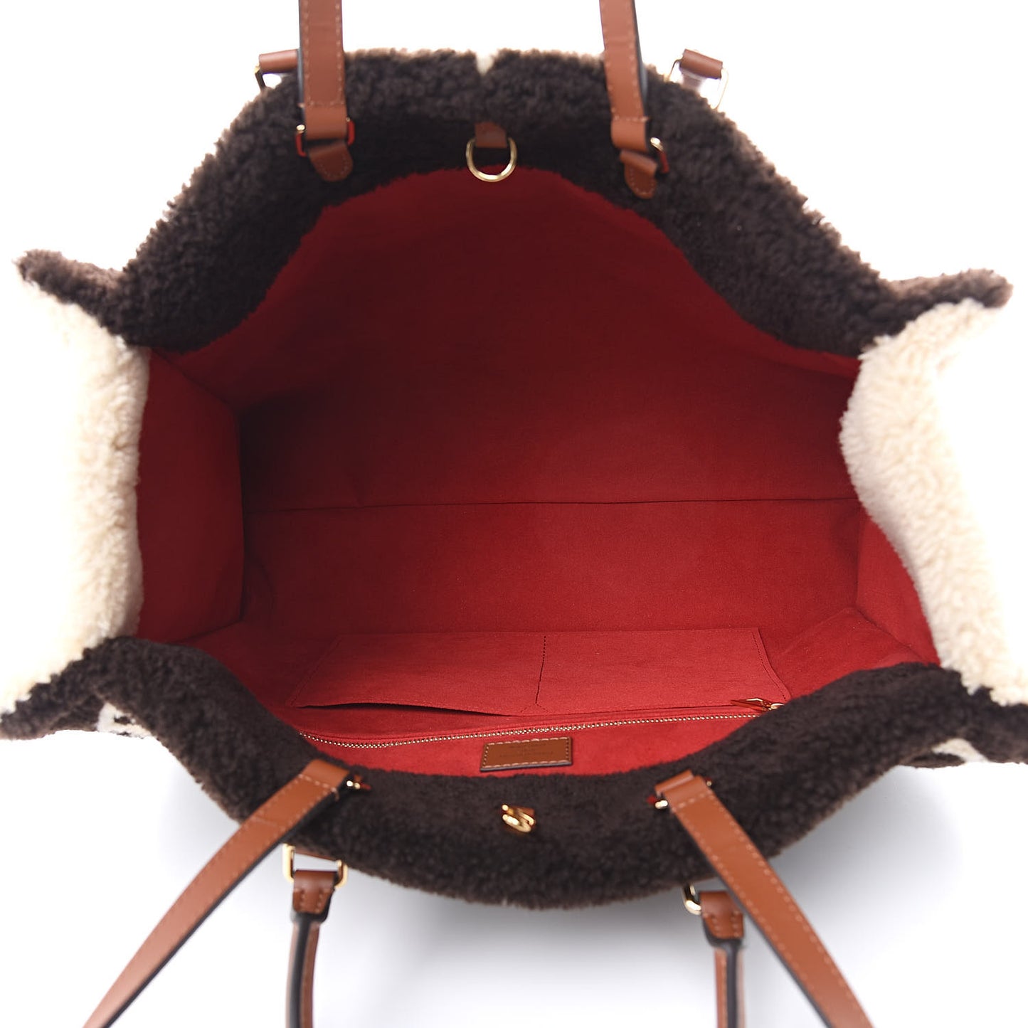 Shearling Monogram Giant Teddy Onthego GM Black White