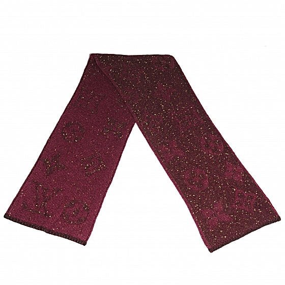 Louis Vuitton Monogram Sunset Mohair Scarf Prune 1 of 4
