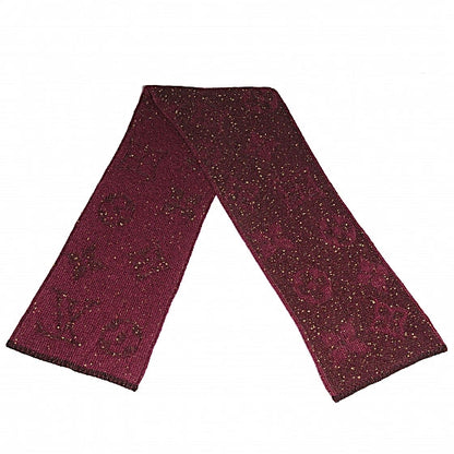 Louis Vuitton Monogram Sunset Mohair Scarf Prune 1 of 4