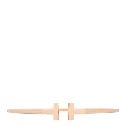 Tiffany 18K Rose Gold T Wire Bracelet 1 of 3