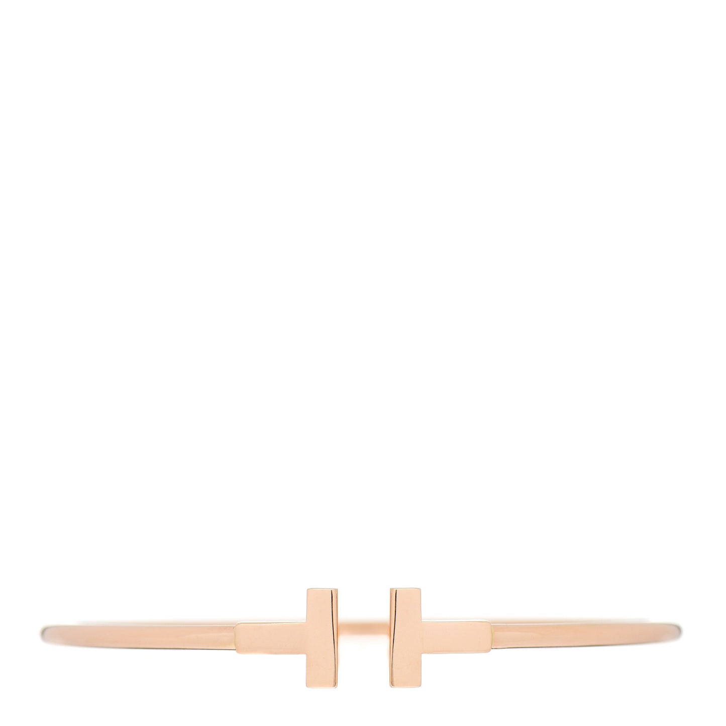 18K Rose Gold T Wire Bracelet