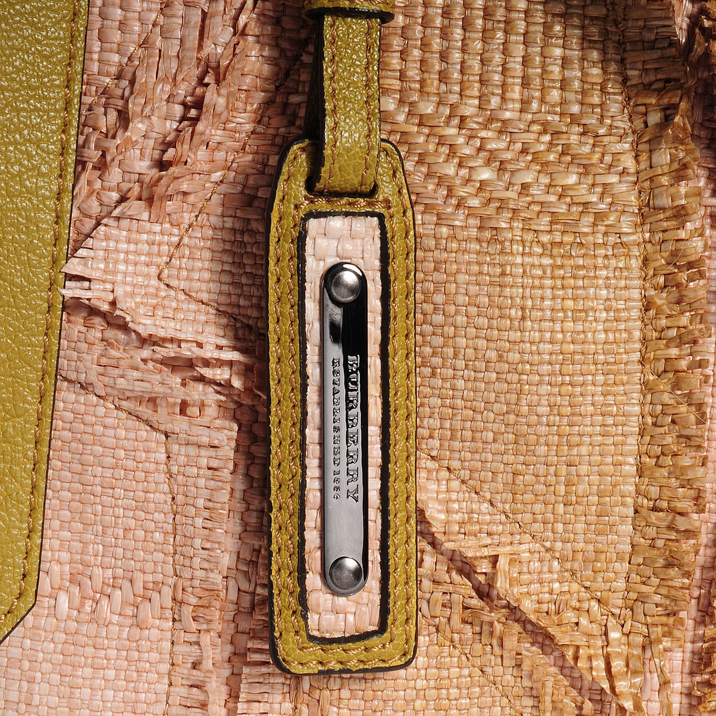 Raffia Large Covington Tote Dark Ochre