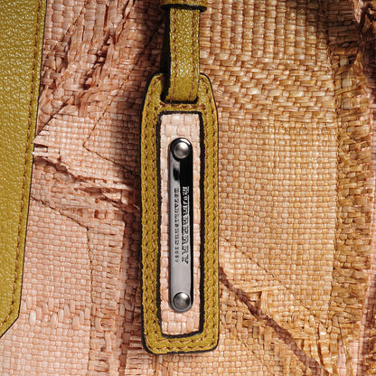 Burberry Raffia Large Covington Tote Dark Ochre 5 of 9