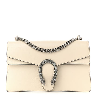 Gucci Textured Calfskin Crystal Small Dionysus Shoulder Bag Mystic White 1 of 14