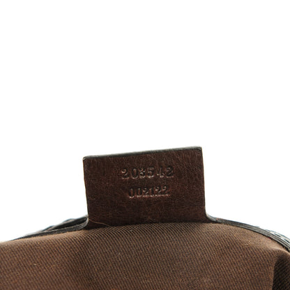 Gucci Monogram Large Jockey Hobo Dark Brown 7 of 8