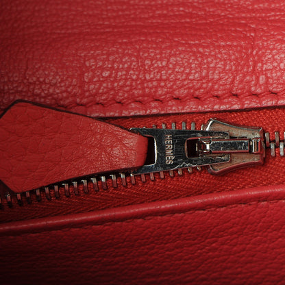 Hermes Taurillon Clemence Birkin 35 Bougainvillea 19 of 31