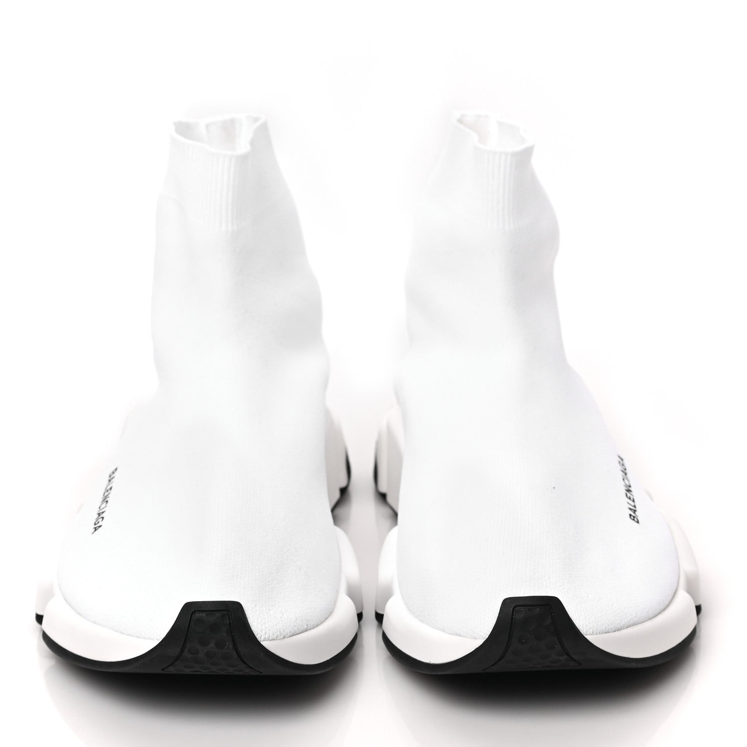 Balenciaga Knit Bi-Color Sole Mens Speed 2.0 Sneakers 45 White 2 of 8