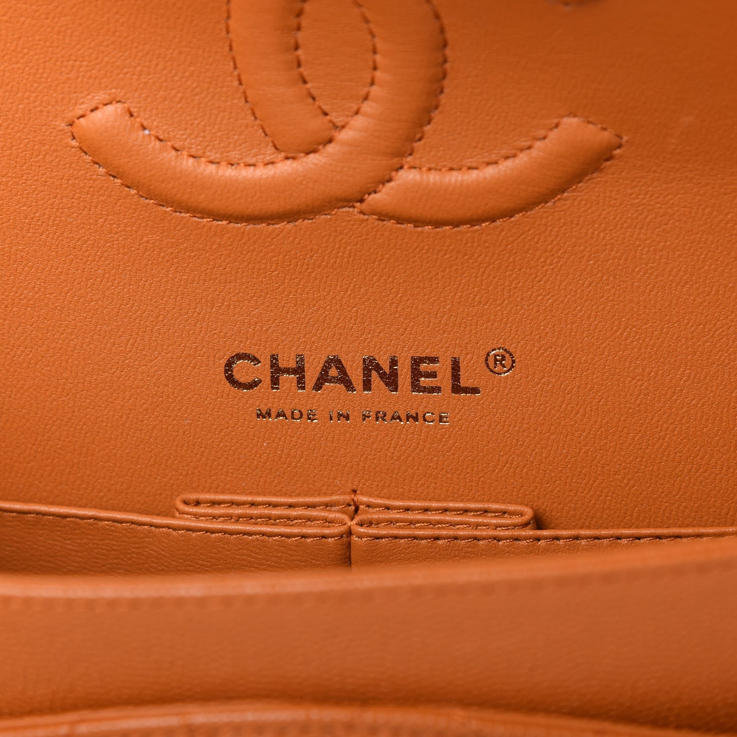 Chanel Caviar Quilted Medium Double Flap Light Brown 8 of 11