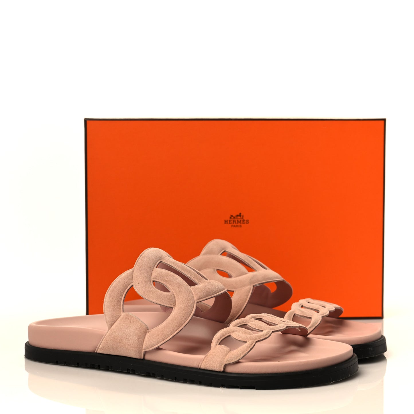 Suede Goatskin Extra Sandals 41 Rose Opaline