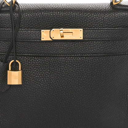Hermes Taurillon Clemence Kelly Retourne 28 Black 8 of 10