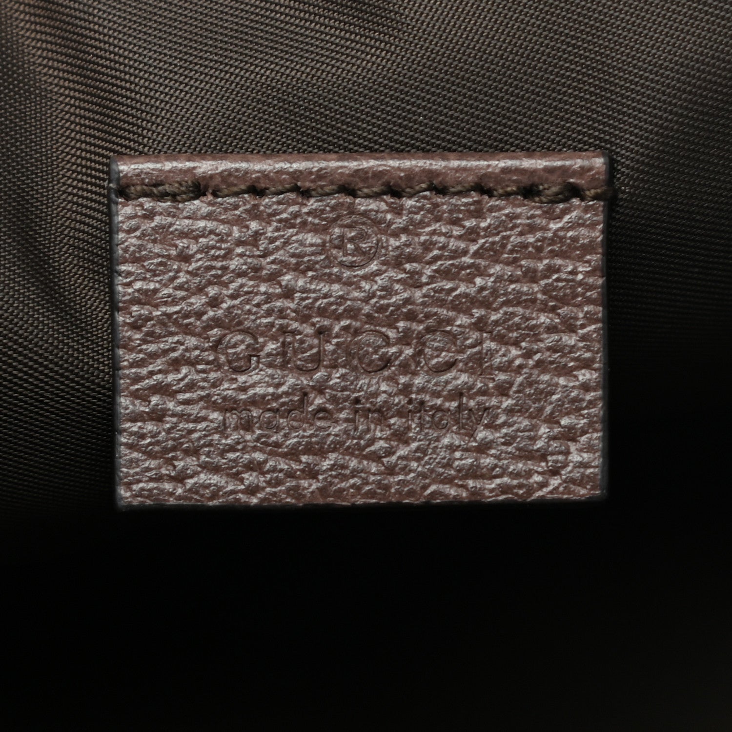Gucci GG Supreme Monogram Textured Calfskin Web Medium Ophidia Cosmetic Case Beige Ebony New Acero 6 of 7