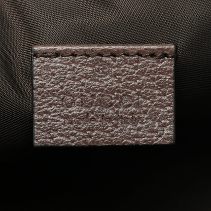 Gucci GG Supreme Monogram Textured Calfskin Web Medium Ophidia Cosmetic Case Beige Ebony New Acero 6 of 7
