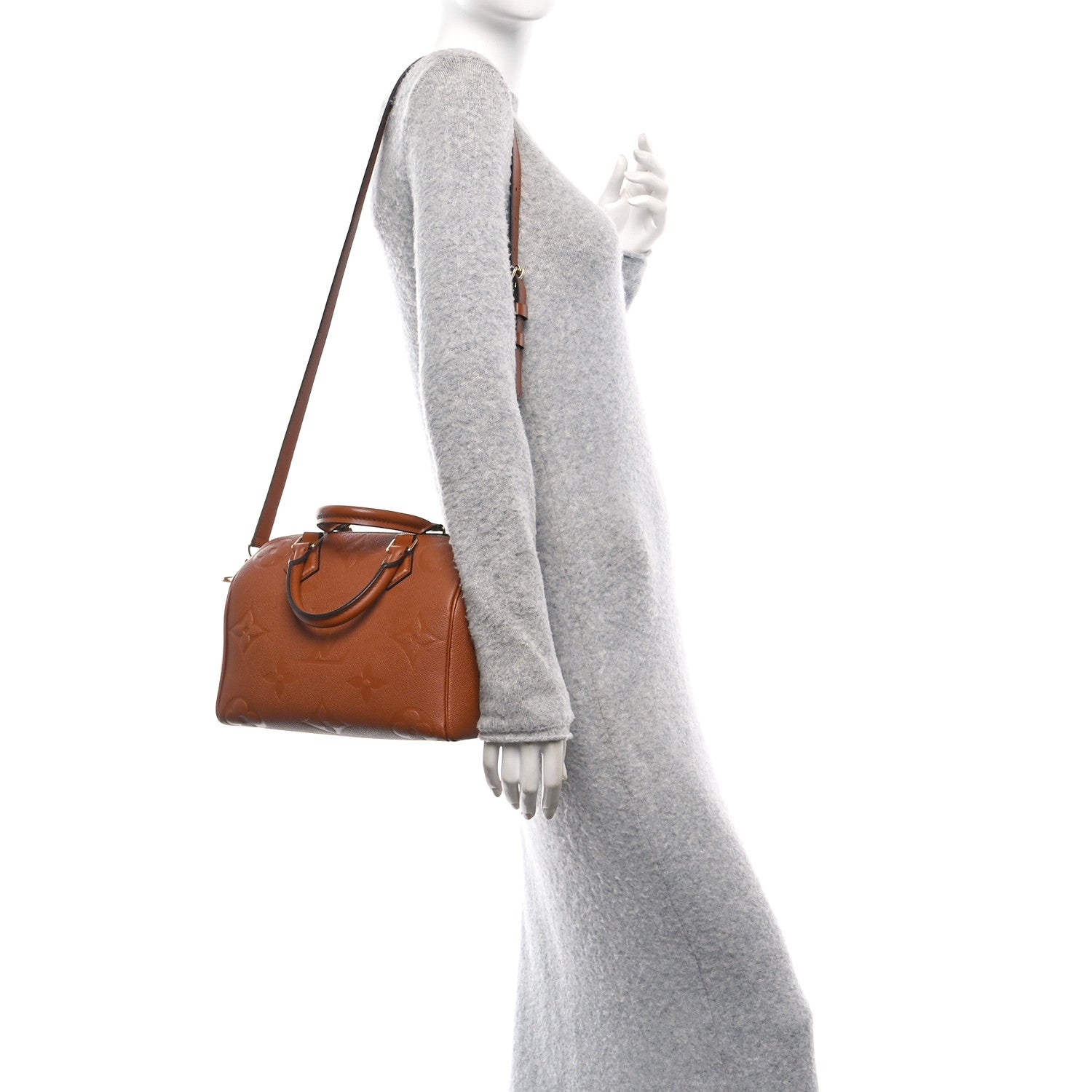 Louis Vuitton Empreinte Monogram Giant Speedy Bandouliere 25 Cognac 2 of 11