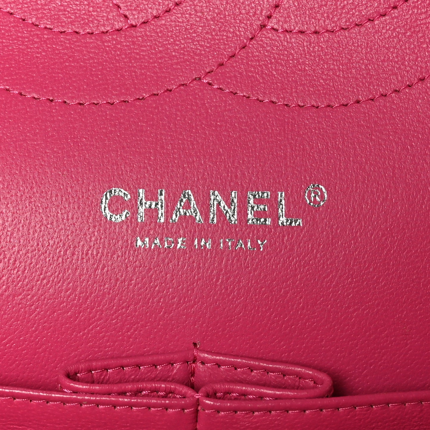 Lambskin Quilted Jumbo Double Flap Dark Pink