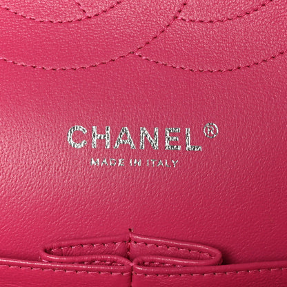 Chanel Lambskin Quilted Jumbo Double Flap Dark Pink 6 of 10