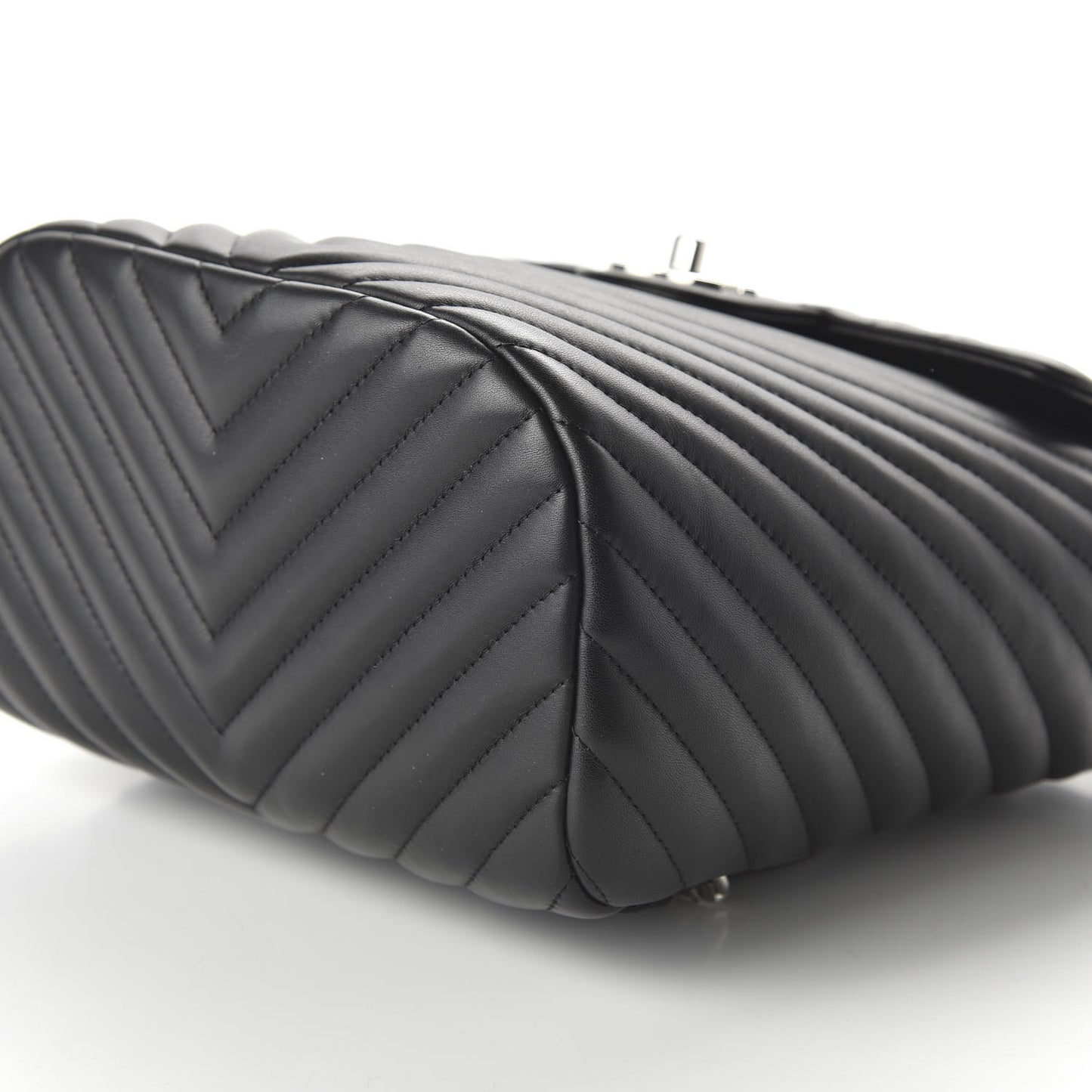 Calfskin Chevron Quilted Small Urban Spirit Backpack Black