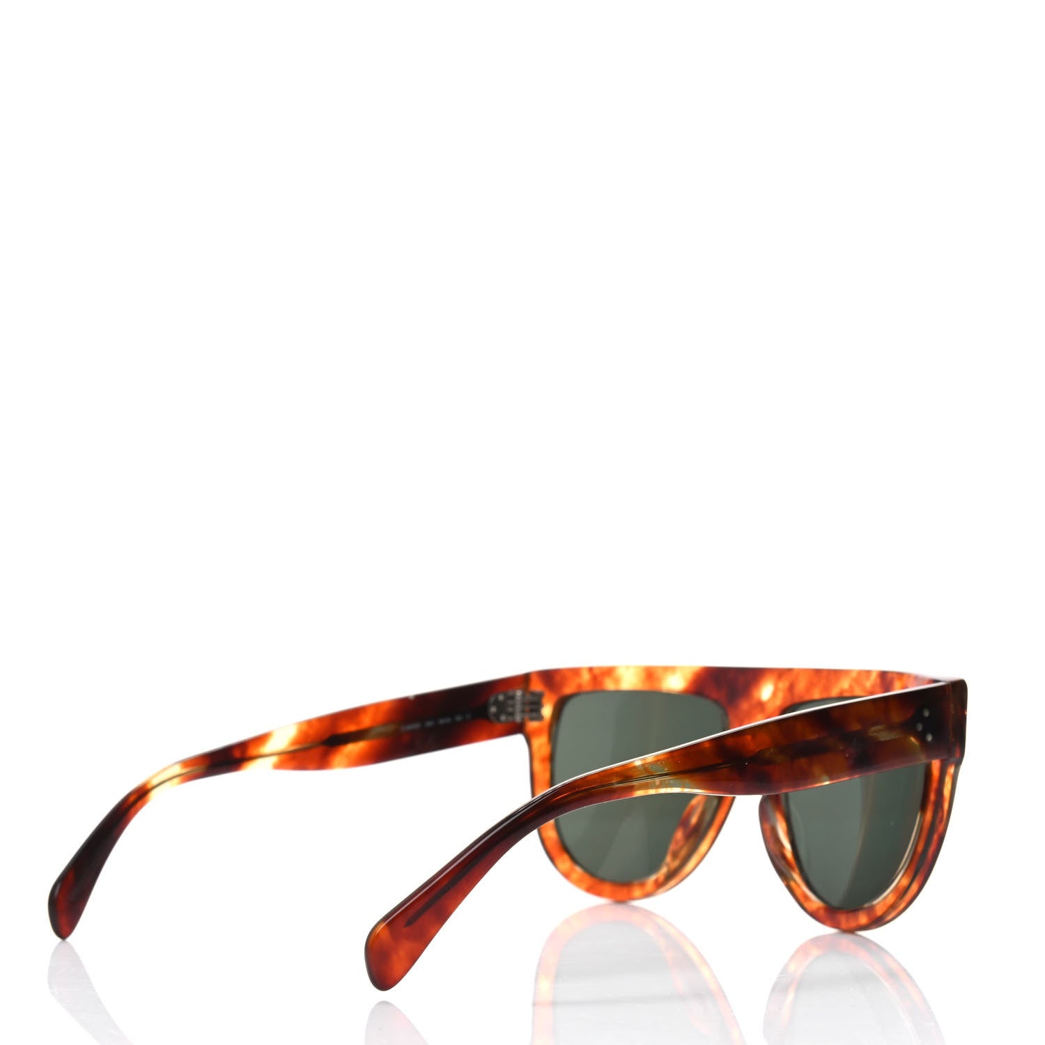 Celine Acetate Aviator Sunglasses CL 40001 Havana 4 of 4