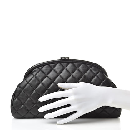 Chanel Lambskin Quilted Timeless Clutch Black 2 of 7
