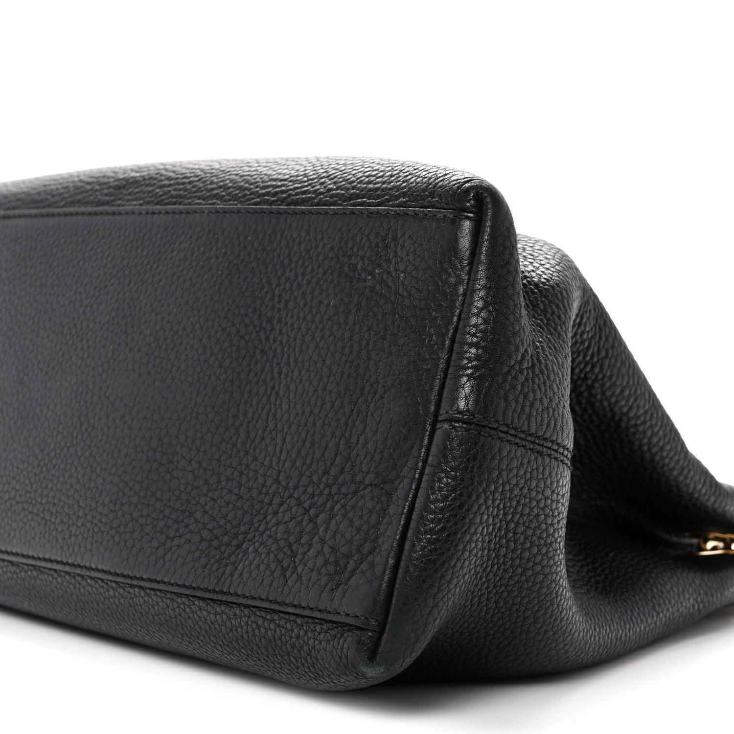 Gucci Pebbled Calfskin Medium Soho Chain Shoulder Bag Black 10 of 15